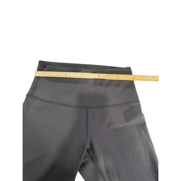 Lululemon Womens Black High-Waist Yoga Crop Pants Size 6 Stretchy Activewear - Picture 6 of 7